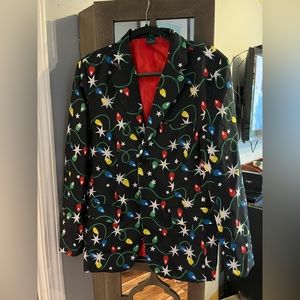 🎄 Men’s Christmas lights blazer size S